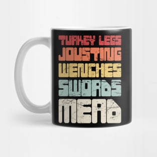 Retro Vintage Renaissance Fair Text Mug